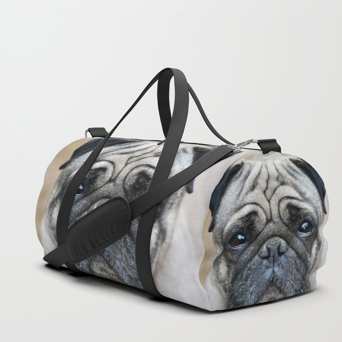 Precious Pug Duffle Bag by Laureenr Society6