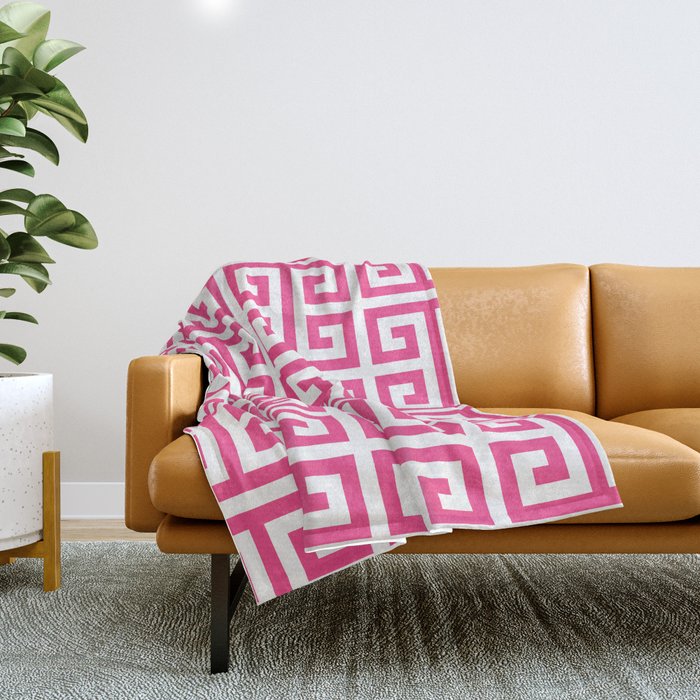 Large pink throw discount blanket