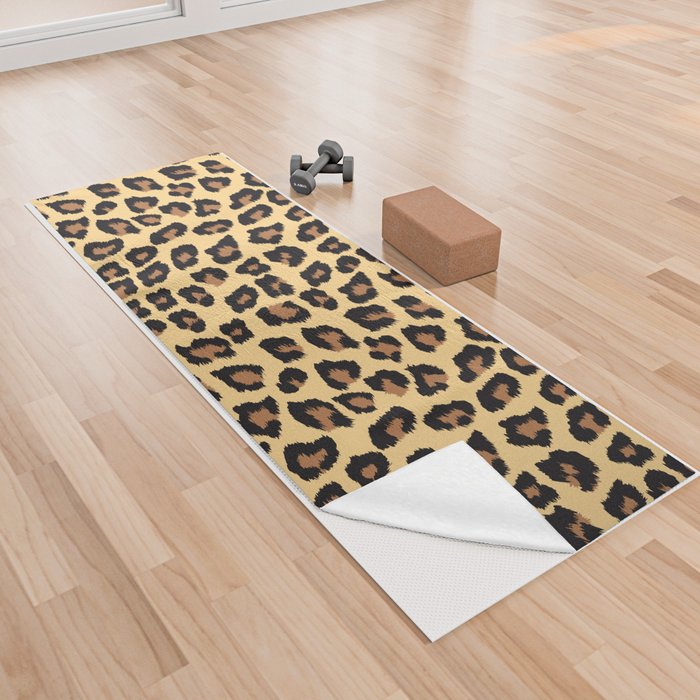 Animal Leopard Skin Pattern Yoga Towel