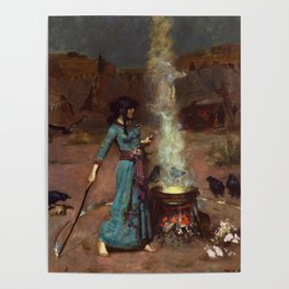 The Magic Circle John William Waterhouse Painting Poster