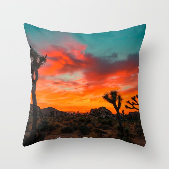 Desert Sunset Throw Pillow By Frikinasty Society6