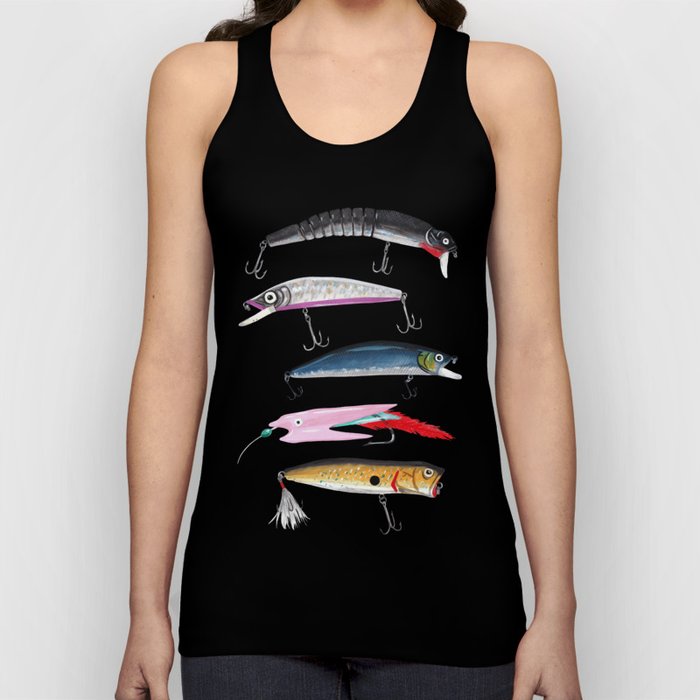 Fishing Lures Tank Top by Trinity Mitchell