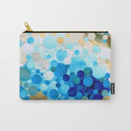 Colorful Blue And Earthy Mosaic Art - Duality Carry-All Pouch