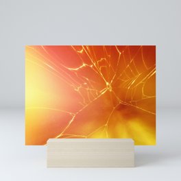 Sunlight Through A Spiderweb  Mini Art Print