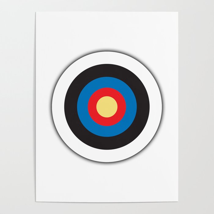 BULLS EYE, BULLSEYE, TARGET. Poster