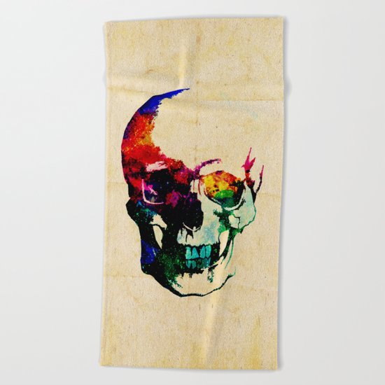 I live inside your face Beach Towel