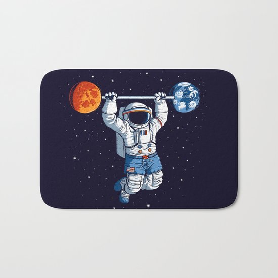 Space Gym Bath Mat