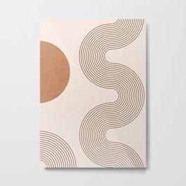 Minimal Geometric Shapes 116 Metal Print | Digital, Drawing, Geometric, Minimal, Abstract, Mid Century Modern, Shapes, Curated 
