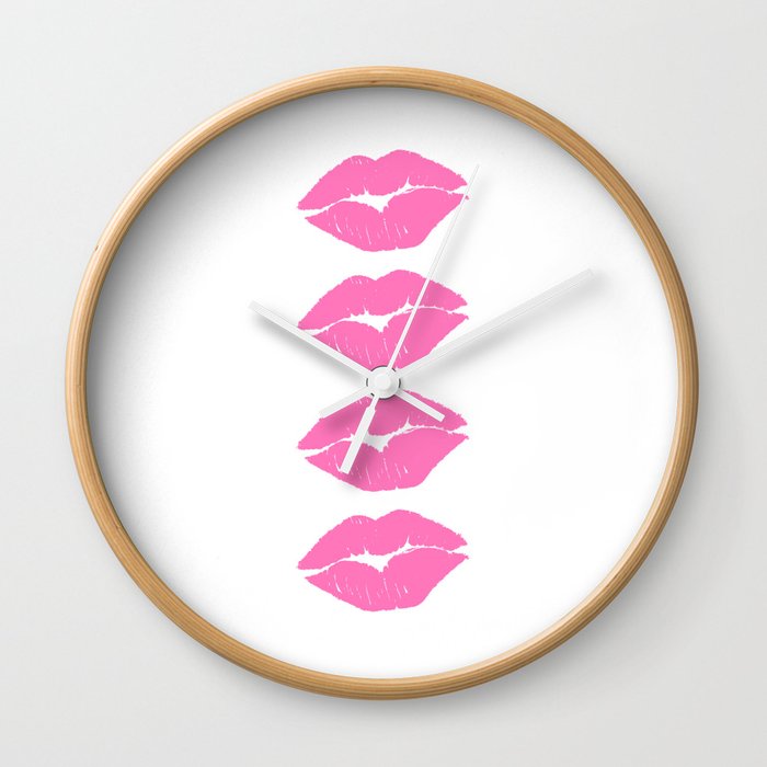 Four Lips For You Wall Clock
