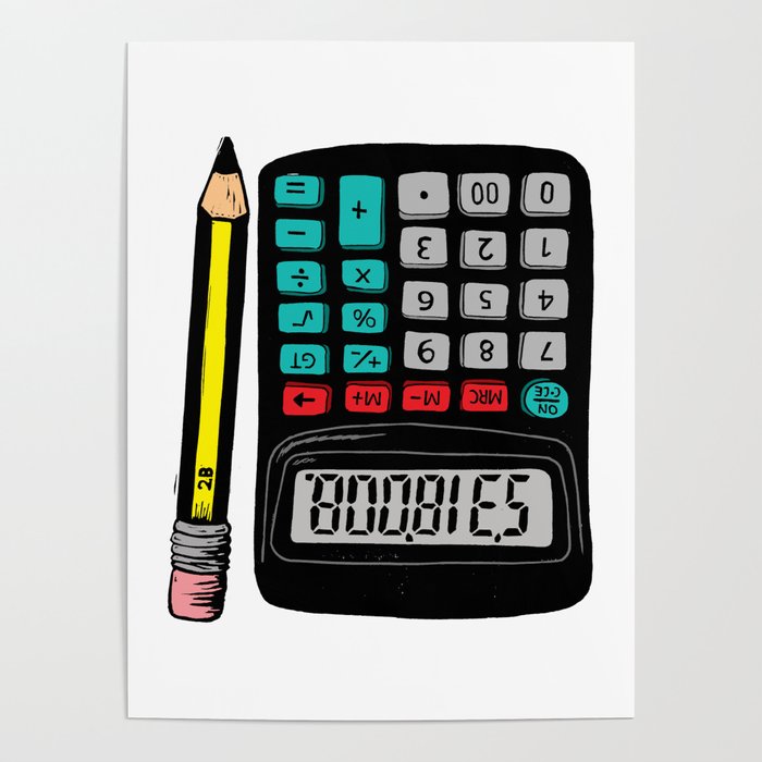 Rude Calculator Poster