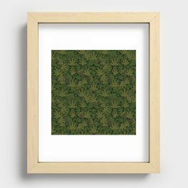 Weed Army Camo. Recessed Framed Print