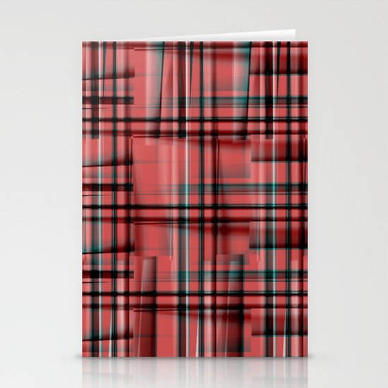 Pattern red 1 Stationery Cards