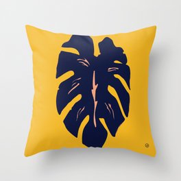 Gold Palm Throw Pillow