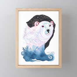 Polar Bear Framed Mini Art Print