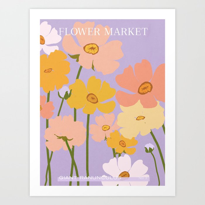 Flower Market - Ranunculus #3 Art Print