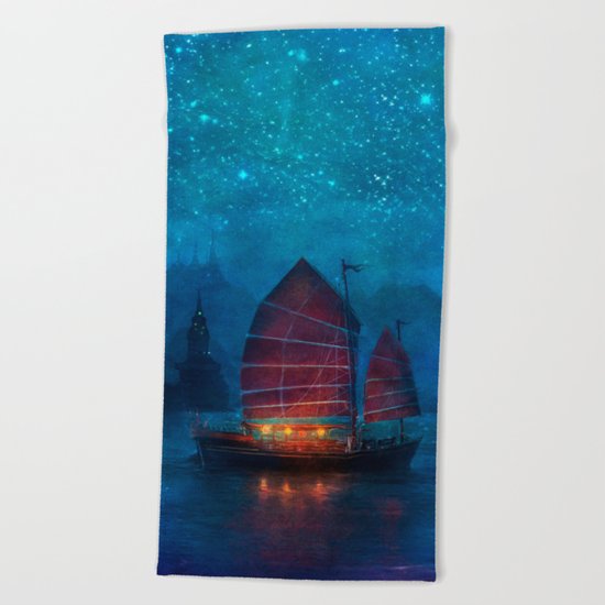 Our Secret Harbor Beach Towel