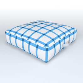 Blue Gingham - 08 Outdoor Floor Cushion