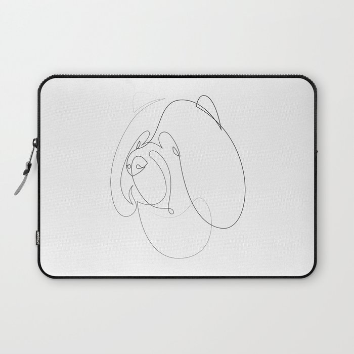 Chow Chow - one line drawing Laptop Sleeve
