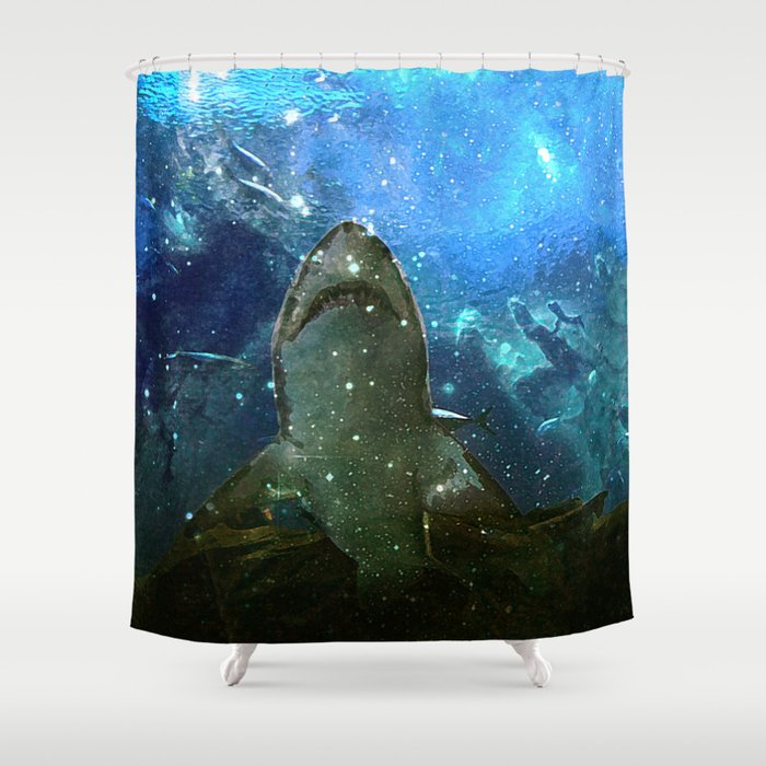 The Great White Marine Lava Lamp Shower Curtain by Distortion Art ...