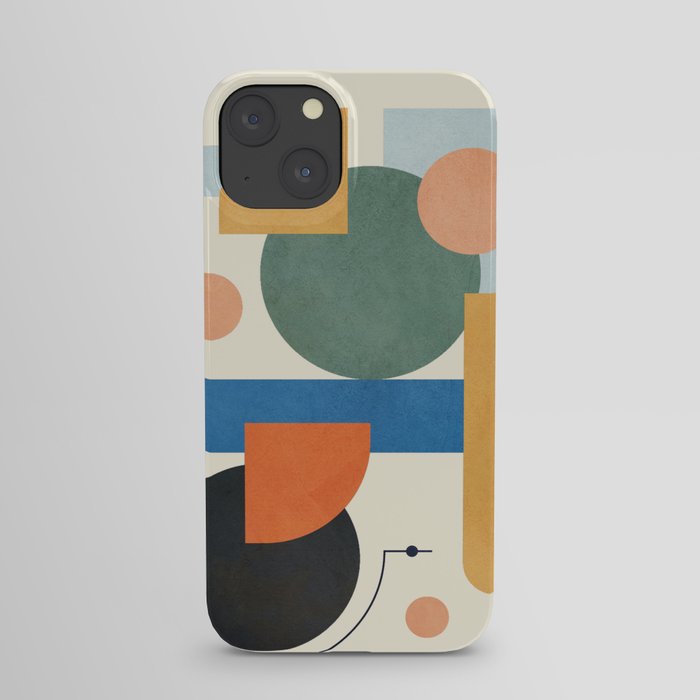 Geometric Color Play 01 iPhone Case