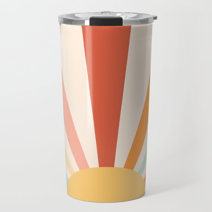 Boho Sun Colorful Travel Mug