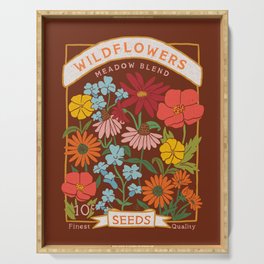 Wildflowers Seed Packet  Serving Tray