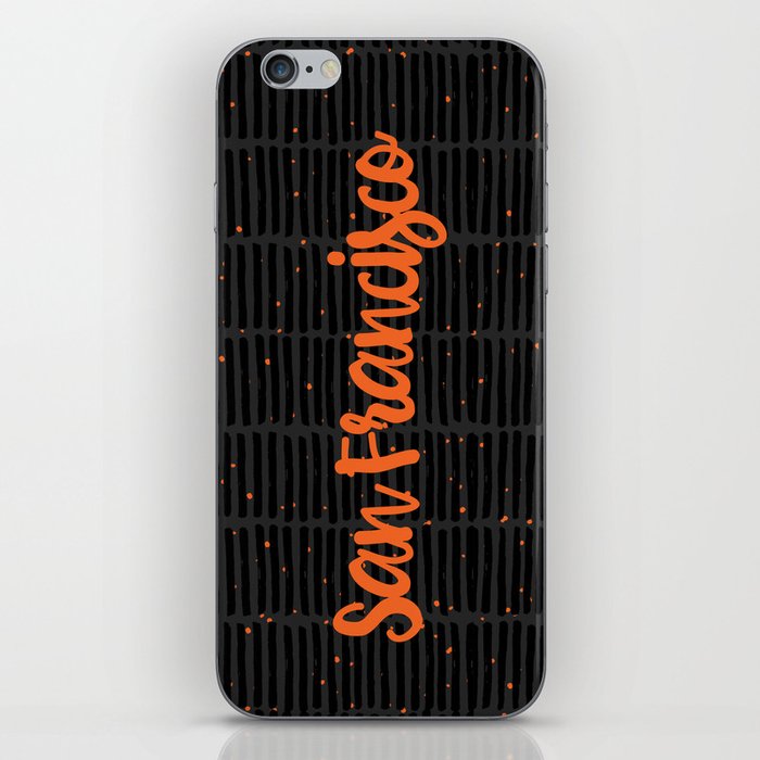 San Francisco - Orange/Black iPhone Skin