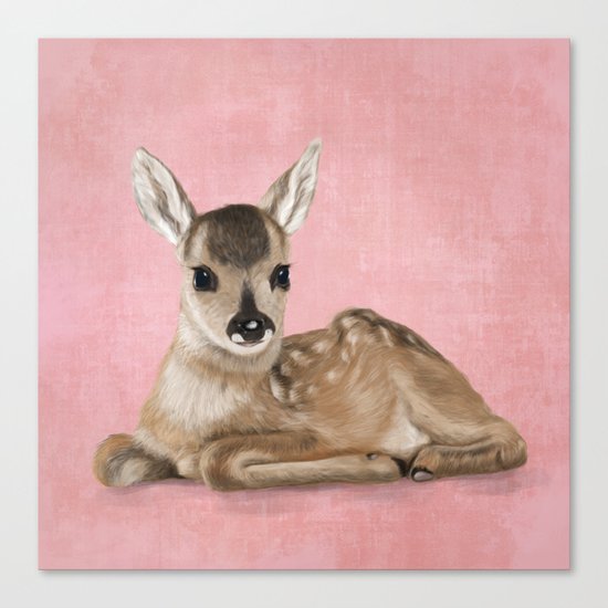 Small fawn Canvas Print
