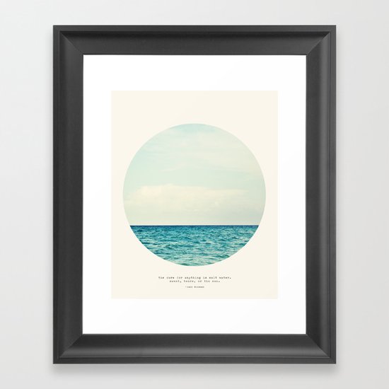 Salt Water Cure Framed Art Print