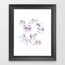 Unicorn world  Framed Art Print
