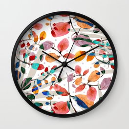 Plants abstratc Wall Clock