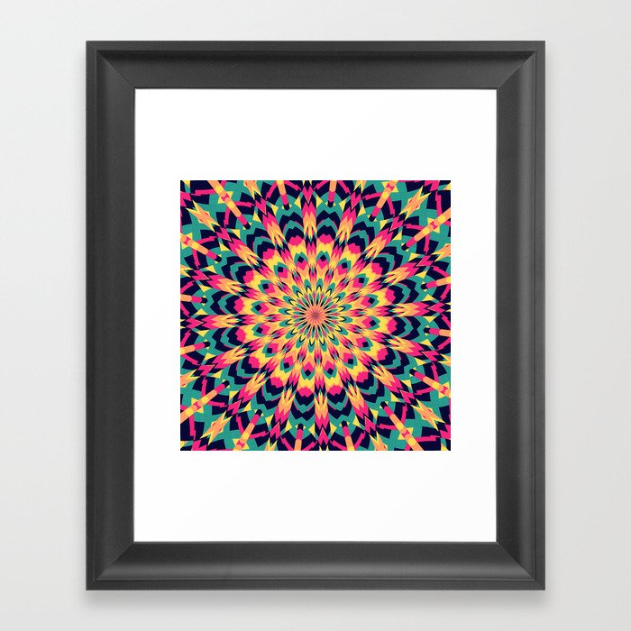 Summer Mandala Framed Art Print