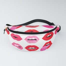 Lips of Love Fanny Pack | Collage, Drawing, Makeup, Lindseykayco, Hand Drawn, Kiss, Curated, Pink, Valentinesday, Lip 