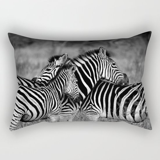 zebras Rectangular Pillow