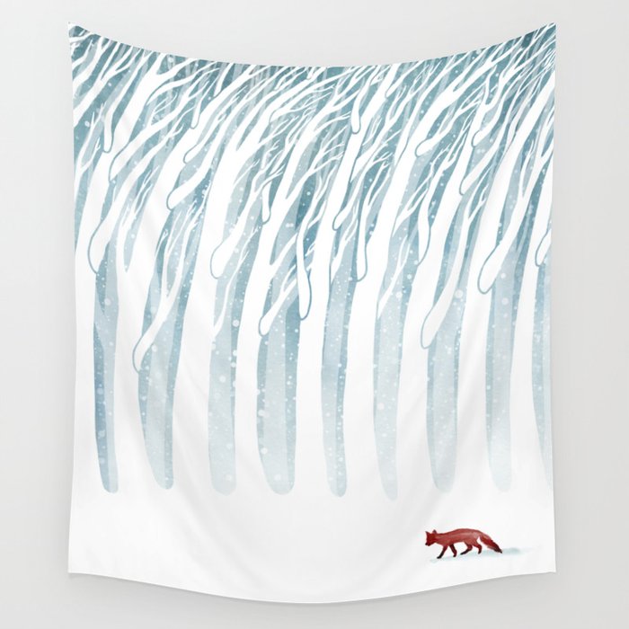 Winter Storm Wall Tapestry