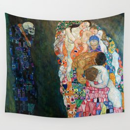 Gustav Klimt "Death and Life" Wall Tapestry