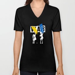 No War In Ukraine Kids Painting V Neck T Shirt