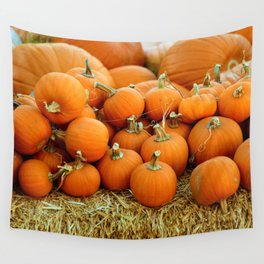 Pumpkin Patch (Color) Wall Tapestry