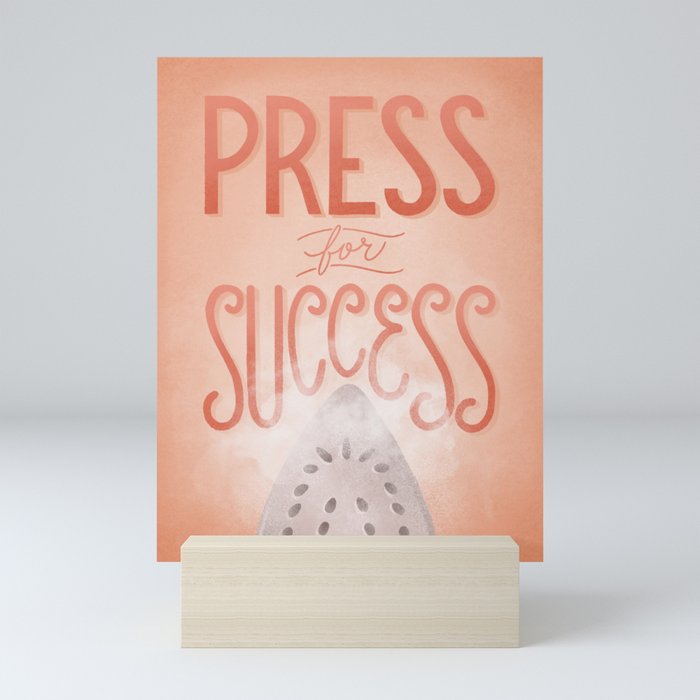 Sewing Sayings: Press for Success Mini Art Print