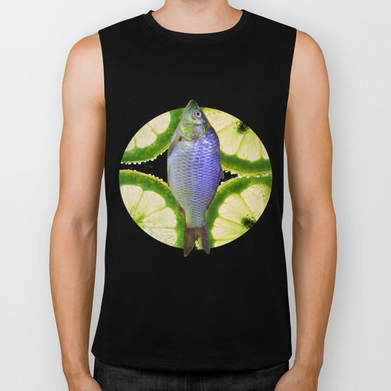 Lime Fish Biker Tank