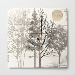 Moon Trees Metal Print