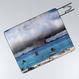 Bikini Atoll Nuclear Test, 1946 Pacific Ocean in color photograph / photography Picnic Blanket