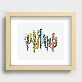 Colorful Cactus - Desert Oasis Recessed Framed Print