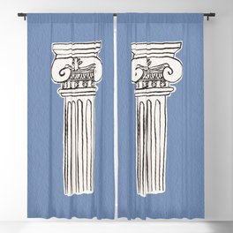 Greek ionic column Blackout Curtain