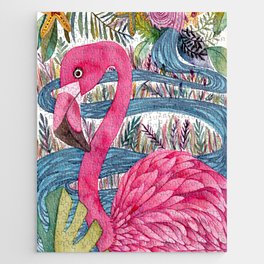Flamingo Dream Jungle  Jigsaw Puzzle