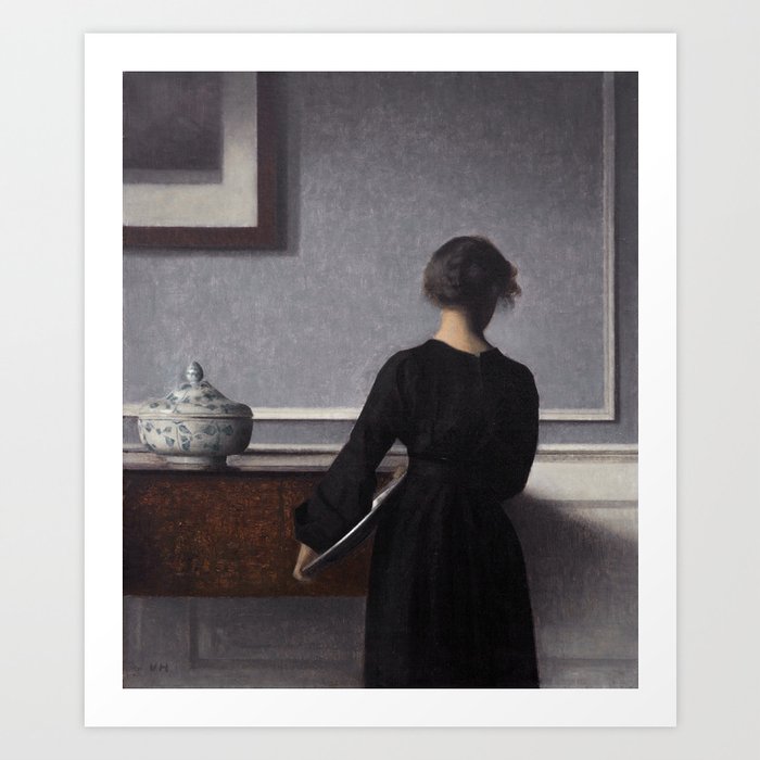 Interior with Young Woman from Behind, 1904 Art Print