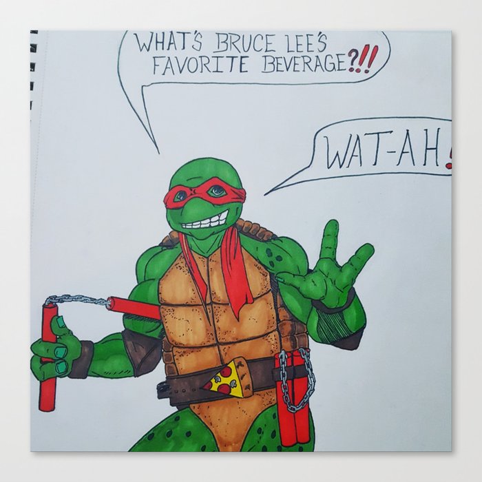 Ninja turtle  Mikey! Canvas Print