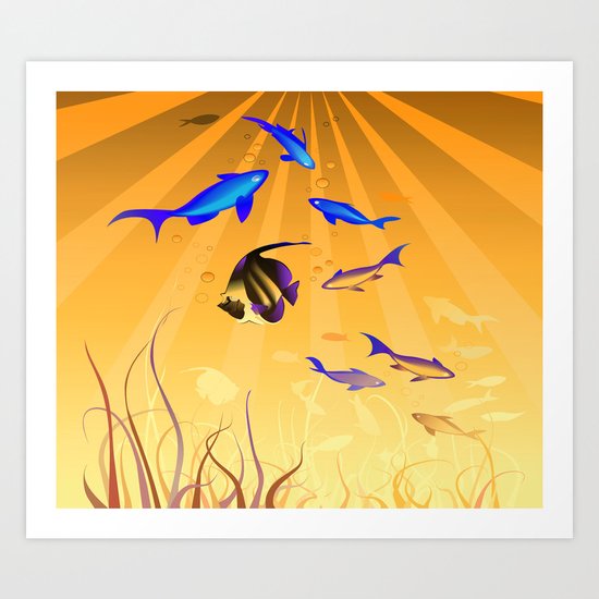 Under The Sea V2 Art Print
