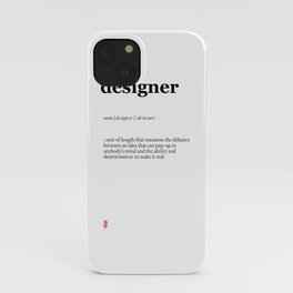 Designer (white) iPhone Case