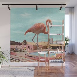 Flamingo on Holiday Wall Mural